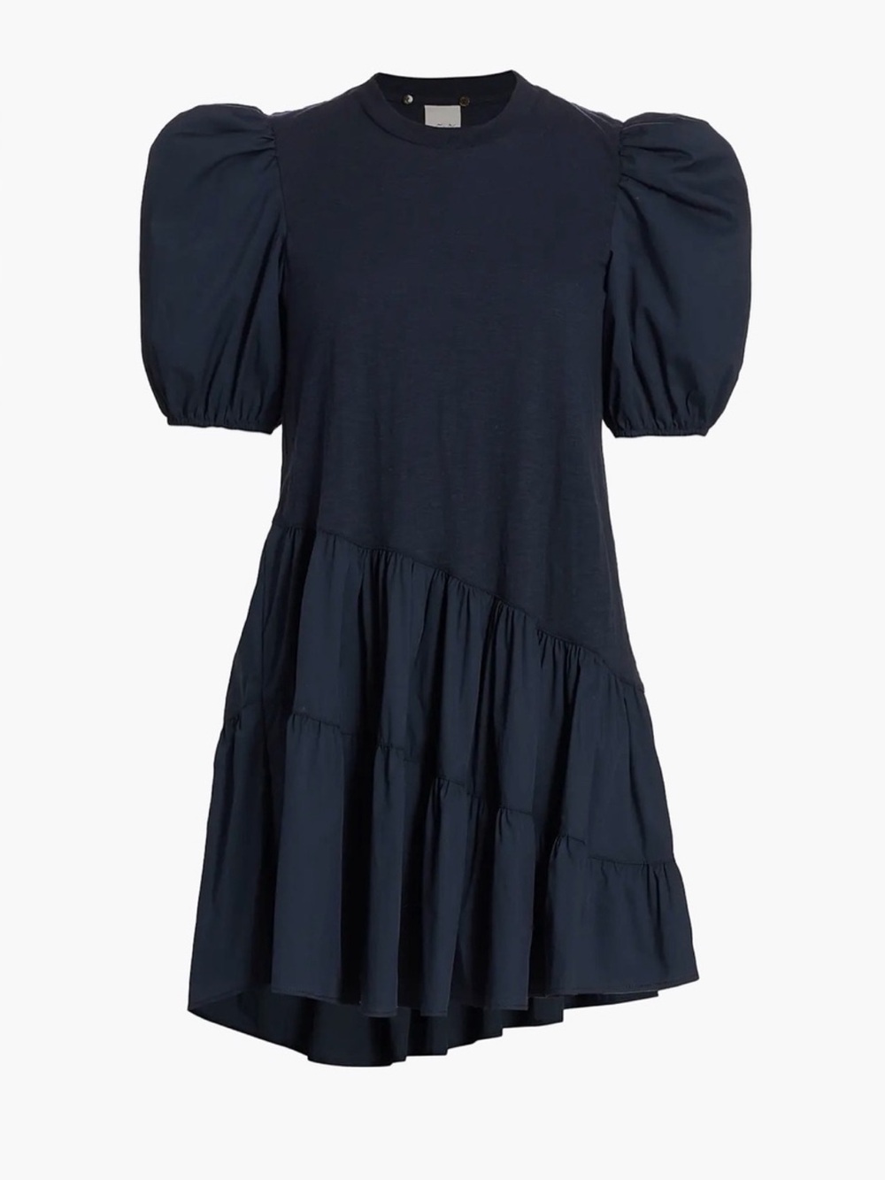 Cinq à Sept Caitlin Dress Tier Size Medium Navy Blue